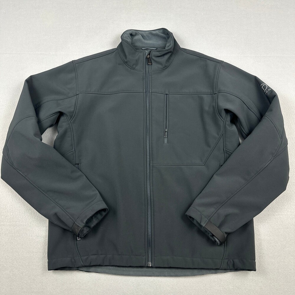 Tumi T-Tech Jacket Men Medium Black Water Resistant Shell Full Zip Pocket Coat